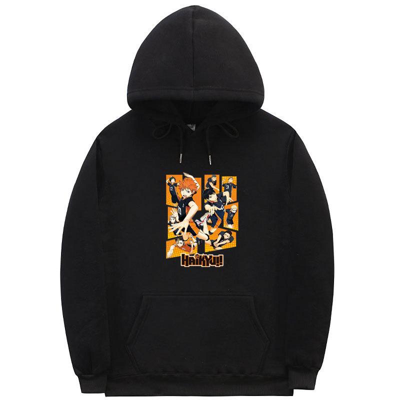Haikyuu Haikyuu Haikyuu Cartoon Day Anime Loose Hooded Sweatshirt Sweatshirt