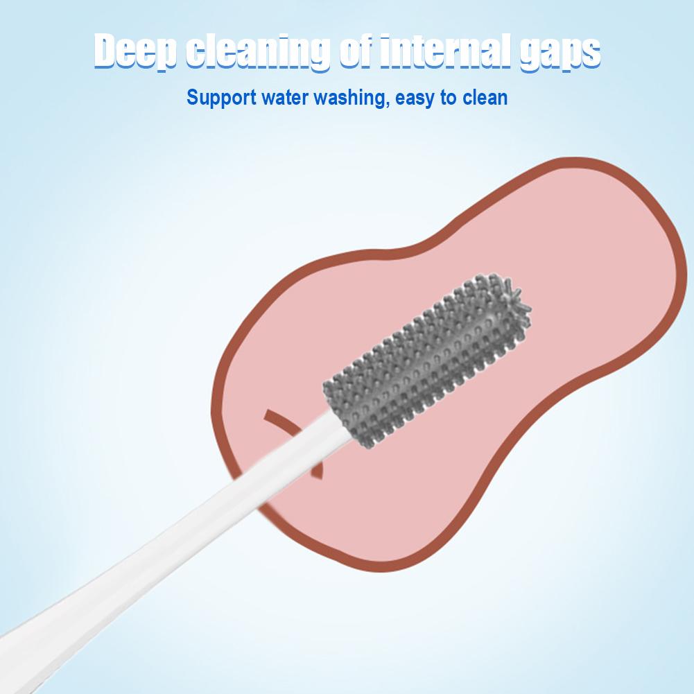 Soft Silicone Cleaning Brush Drying Stick Rod Sex DoII's Vagina Anal Masturbator Masturbation Cup Cleaning Stick Adult Sexual To
