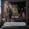 Custom Name Text Tapestry,Nirvana Decorative Wall Hanging, Background Tapestry For Home Bedroom
