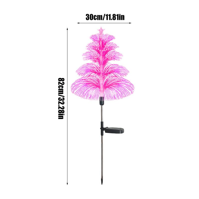 Jellyfish Solar Lights Outdoor 5 Layers 7 Color Changing Jellyfish Lights Jellyfish Solar Flower Lights For Christmas Pool