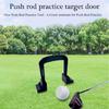 3Pcs Practice Putting Gates Golf Training Tool Differently Sized Golf Putting Gates with Base Indoor Putter Gate Trainer