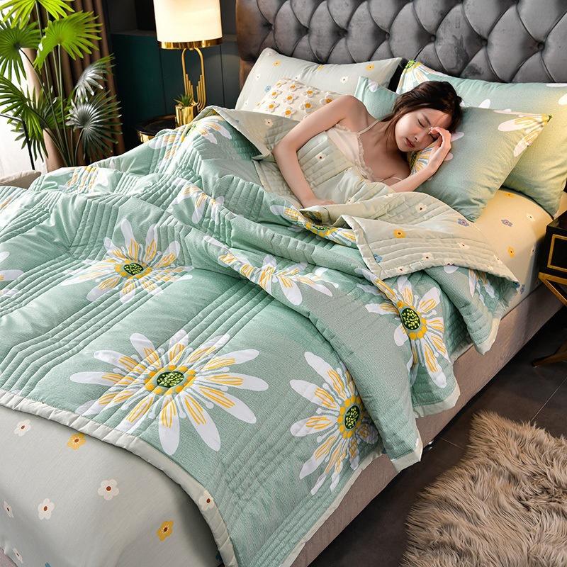 Quilted Spring Summer Quilt Queen Soft Comfortable Quilts Washable Single Double Blanket for Bed Comforter  Double Quilts