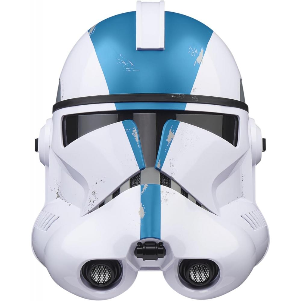 Электронный шлем клона-солдата 501-го батальона из серии Star Wars Black Series Premium от Hasbro.