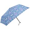 Black Coated Lightweight Compact Mini 50cm Folding Umbrella Bkmknkeiryo Floral pattern/Penguin