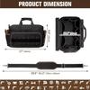 17 Inch Large Tool Bag Organizer with Adjustable Shoulder Strap Heavy Duty Tool Bags for Electricians Mechanics Carpenters HVAC