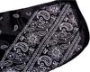 Trifong Durag Navy Paisley Shiny Fabric Pirate Bandana Hip Hop Dance Wave Cap Doo Rag Hiphop Costume Dance Costume Rapper Breakdance Dancer Bandana