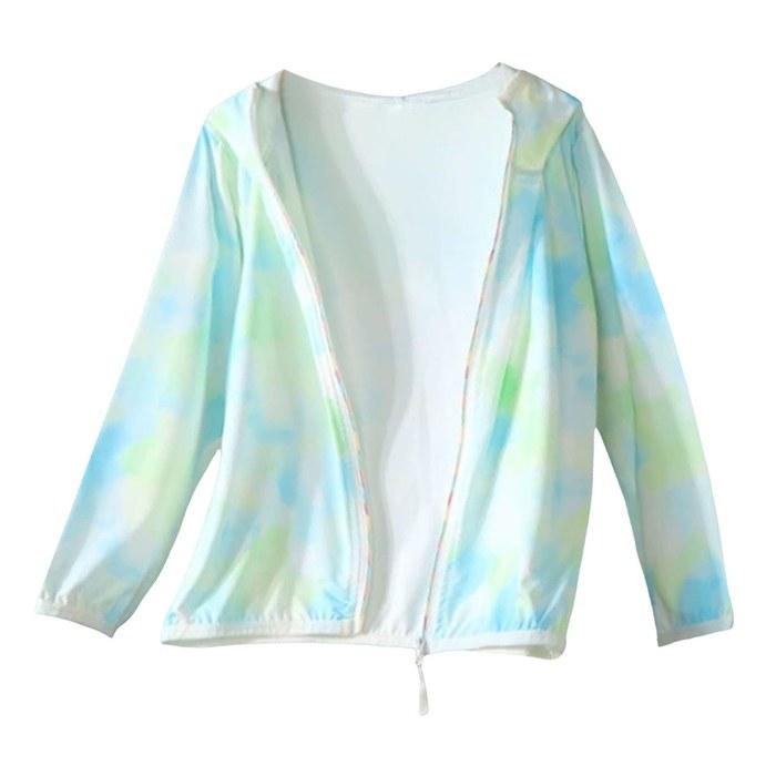 [xiguangy] Rash Guard Kids Boys Girls Lightweight Summer UV Protection Long Sleeve Hoodie 90~170cm Blue 150