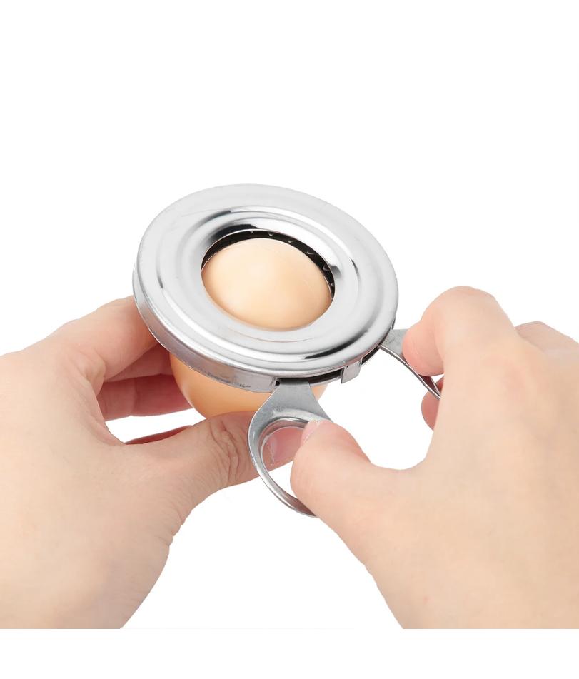 Eierkocher Eierschere Küchenwerkzeug Edelstahl Eierschneider Eierschalen-Schere Schäler Küchenzubehör