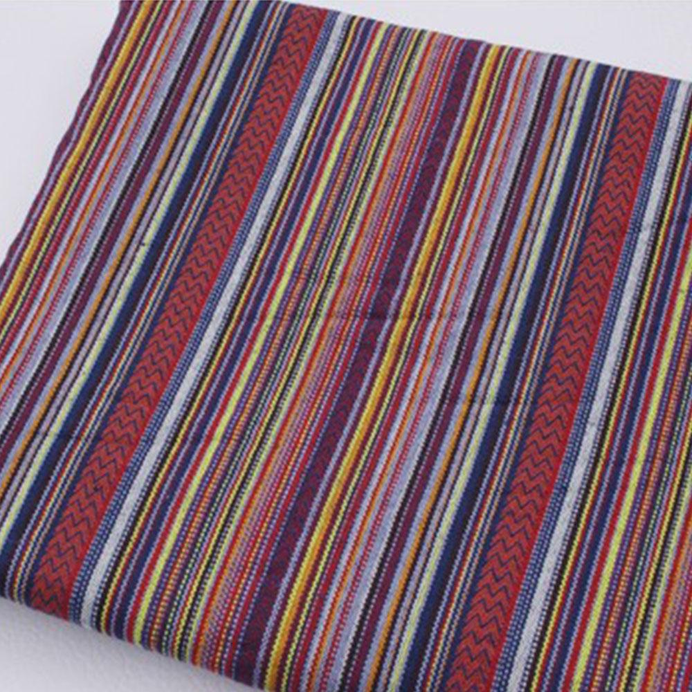 50X150cm Striped Jacquard Boho Style Fabric Cloth Handcraft Geometric Thick Fabrics Home Wall Decoration Sewing Handbag Garments