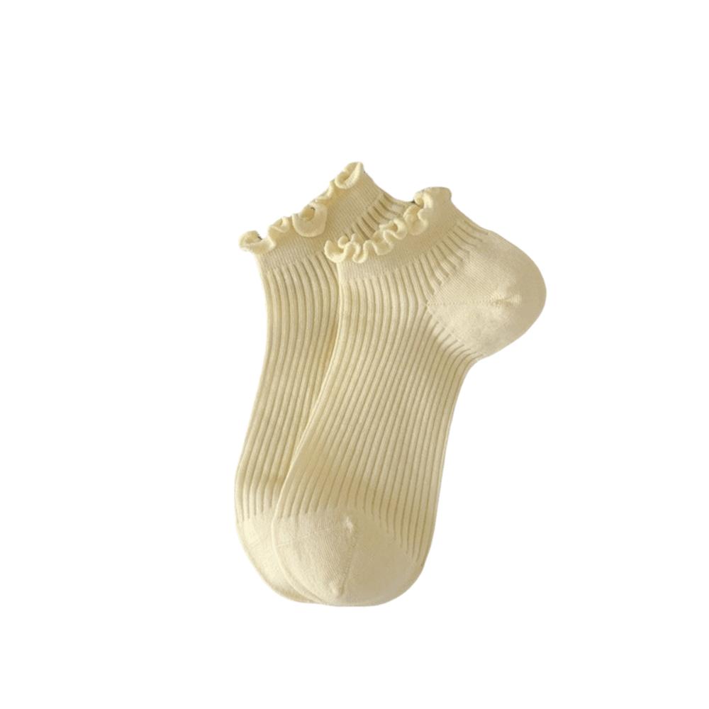 Mid-calf Ankle Socks Ruffle Mesh Tube Socks Korean Fashion Women s Socks Spring Season