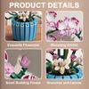 Orchid Pot Potted Plant Construction Block Pink Flower Potted Plant Model Game Toys Sets Latest Year Christmas Birthday Gifts