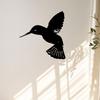 Metal Hummingbird Wall Art Handcrafted Iron Sculpture Garden Living Room Gift Bird Lover