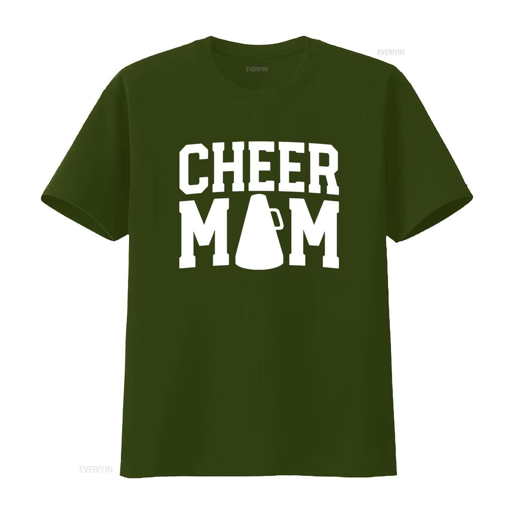 Cheer Mom T Shirt For Women Cheerleader s Mother vintage Washed Comfortable designer clothes Soft Casual homme graphic
