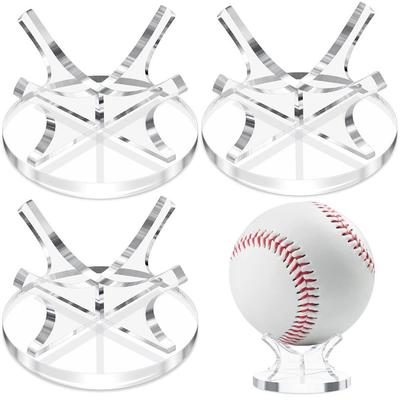 Acrylic Basketball Stand Display Small Balls Transparent Baseball Display Rack Stable Stand Waterproof Golf Balls Holder