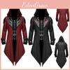 Captivating Medieval Gothic Stitching Jacket Perfect For Halloween And Themed Cosplay