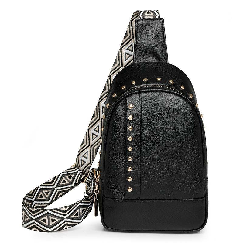 

Женская сумка на пояс, высококачественная сумка через плечо из искусственной кожи для женщин, роскошная дизайнерская женская сумка на грудь, сумка через плечо, ручная сумка чёрный