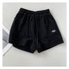 2025 Women's High-Waisted Slimming Casual Korean Style A-Line Wide-Leg Drawstring Shorts