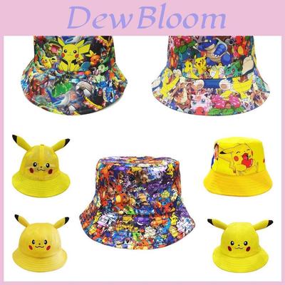Stylish And Practical Pikachu Bucket Hat For Children And Adults Sun Protection
