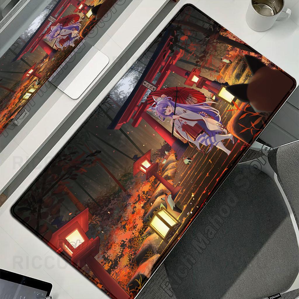 Xxl Anime Mousepad Cute Girl Tenko Shibuki E-Sports Keyboard Desk Mat Non-Slip Rubber Mouse Mat Extended Pad Office Accessories