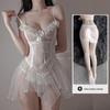 Seductive Transparent Nightgown Teasing Flirtation Set