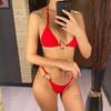 Seksowny Metalowe Pierścienie Halter Wysoki Wycięty Bok Bikini Damski Kostium Kąpielowy Kobiety Stroje Kąpielowe Dwuczęściowy Zestaw Bikini Kąpielówki Kostium Kąpielowy Pływać