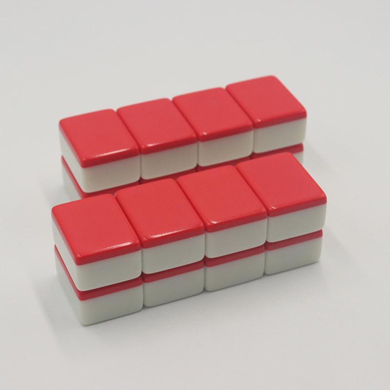 Large & Medium Hand-Rubbed Bamboo Mahjong Tiles for Home & Dorm Use