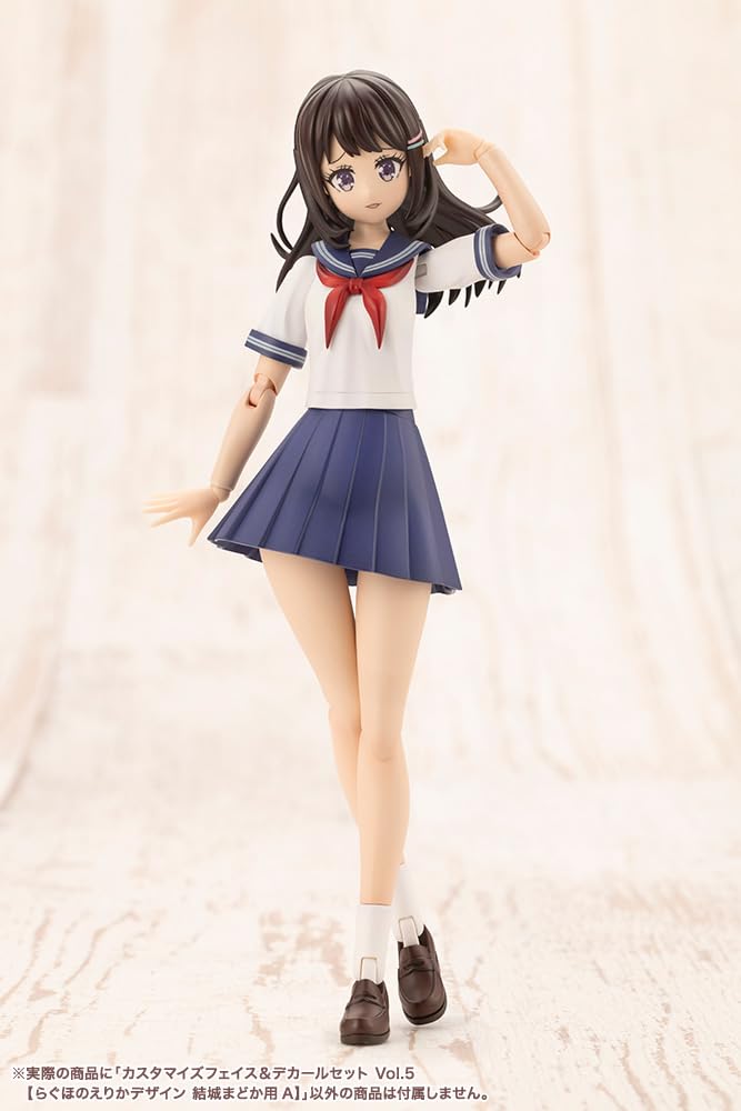 Kotobukiya "Sousai Shojo Teien" Customized Face & Decal Set Vol. 5 [Raghono Erika Design for Madoka Yuki A] Approximately 18mm Tall 1/10 Scale
