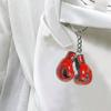 Flat Boxing Glove Keychain Boxing Themed 2D Flat Acrylic Ornament Charm Hanging Decoration For Car Party Gift