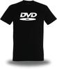 Classic Dvd Disc Logo Graphic Tshirt Unisex Cotton Short Sleeve Retro Nostalgic Minimal Loose Oversized Street Casual Daily Tops