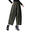 Warm Quilted Cocoon Pants for Middle-Aged Women - Chinese Style, Age-Reducing, Autumn/Winter Cotton, Loose Fit, Casual Tulip Design