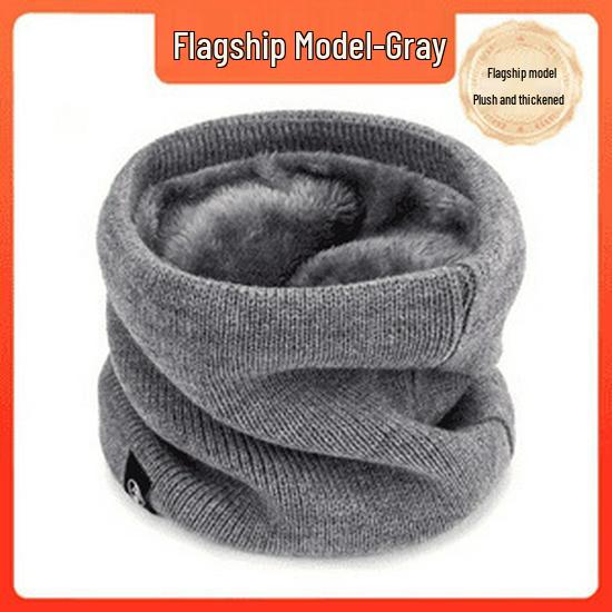 Unisex Winter Fleece-Lined Neck Gaiter: Warm, Windproof Snood for Cycling, Skiing, and Versatile Use