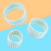 8pcs/set Round Light Green Wave Round Double-sided Cookie Cutters for Kitchen Cookie Tools Baking Pastry Tools for Home Pastries