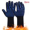 Luvas Resistentes ao Calor para Churrasco com Pegada de Silicone para Grelhar e Cozinhar ao Ar Livre