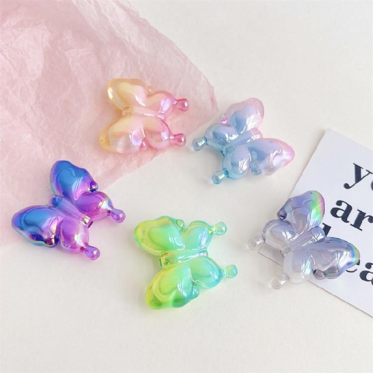 Butterfly Scattered Beads Color Loose Bead Phone Bracelet Accessories Materials