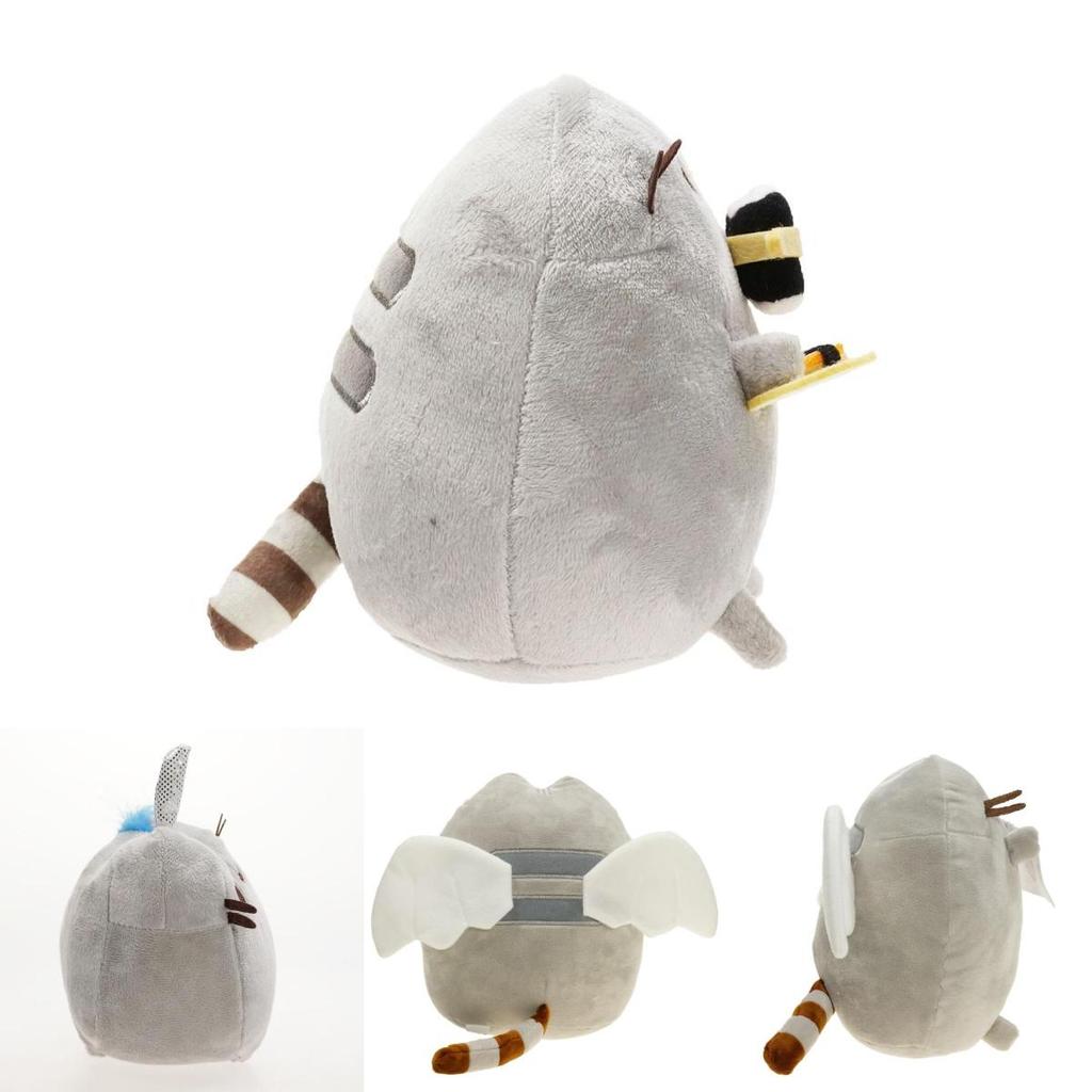 Cute Short Plush Cat Stuffed Toy In Ice Cream, Cookie, Donut, Sushi Or Potato Chip Style