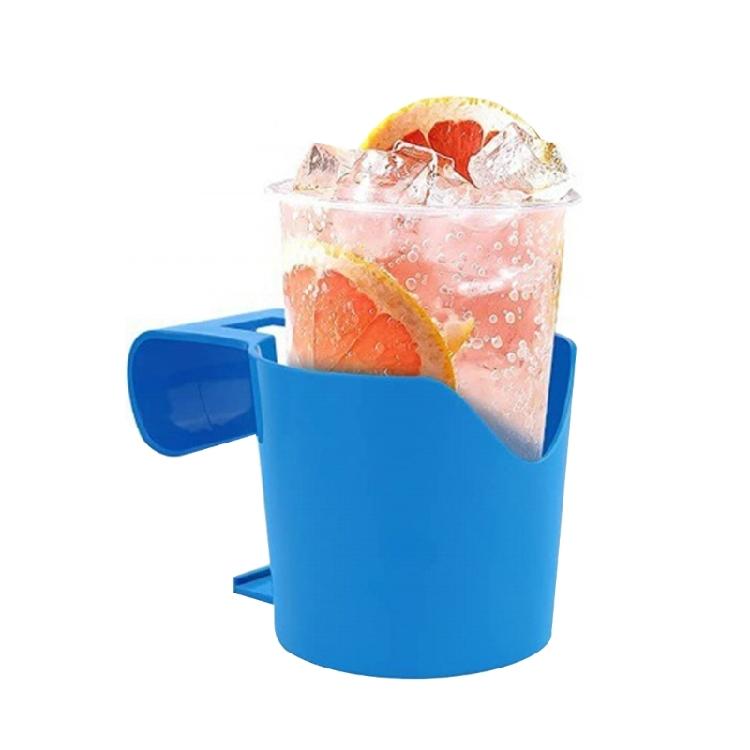 Poolside Cup Holder Basket for Drinks Pool Drink Holder Bath Drink Hanging Shelf