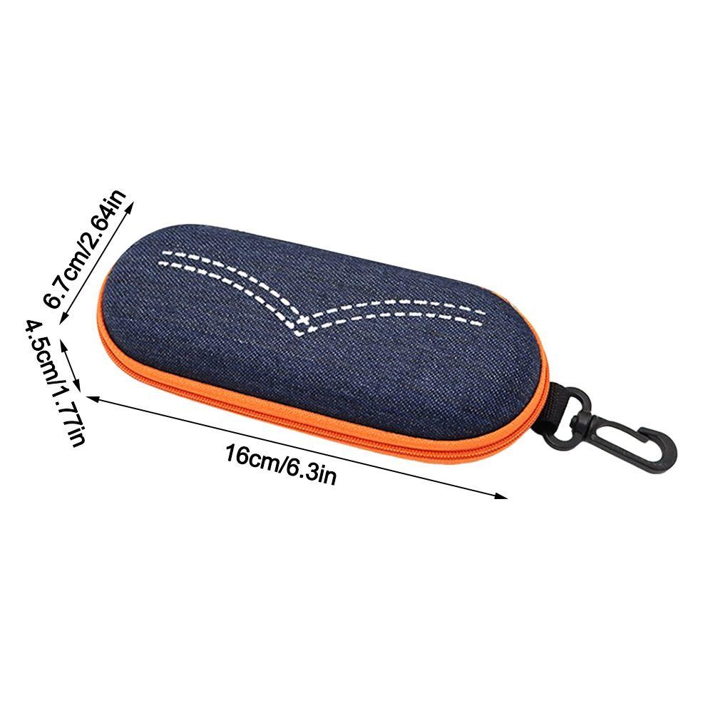 EVA Zipper Eyeglasses Case Anti-pressure Colorful Sunglasses Hard Case with Hook Glasses Protective Cover Glasses Accessories