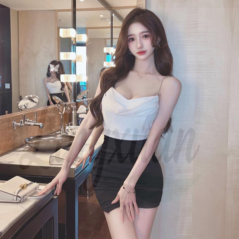 

Spicy Mesh Patchwork Camisole Dress - Sexy, Elegant, and Figure-Hugging Large