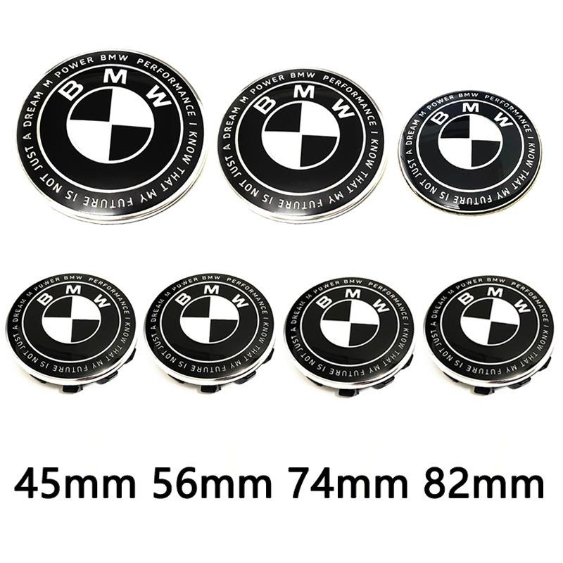 7Pcs 82mm 74mm 56mm 45mm Used For The 50th Anniversary Of BMW/new Black And White Badge ABS Badge For Wheel Rim And Hub Cap npdf01