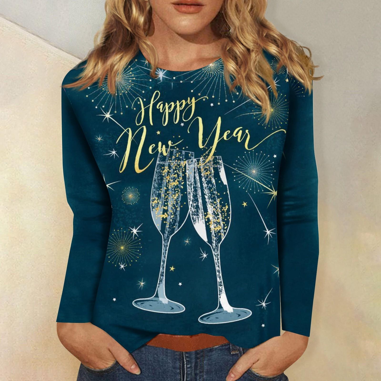 

Женская осенне-зимняя футболка с круглым вырезом и длинным рукавом с принтом XXXXXL