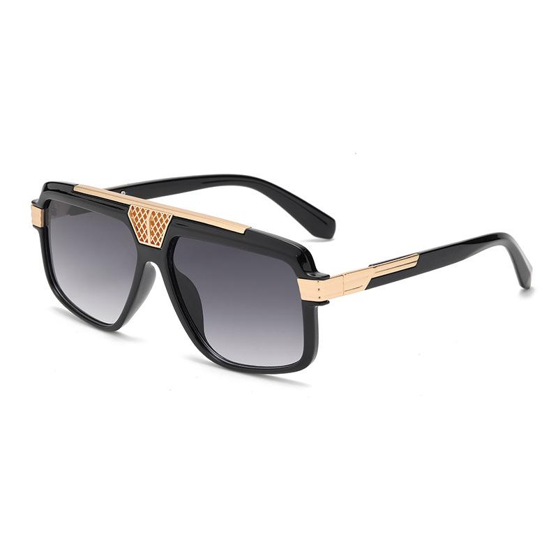 Fashion square sunglasses, new European and American square sunglasses, men's and women's retro UV-proof sunshades