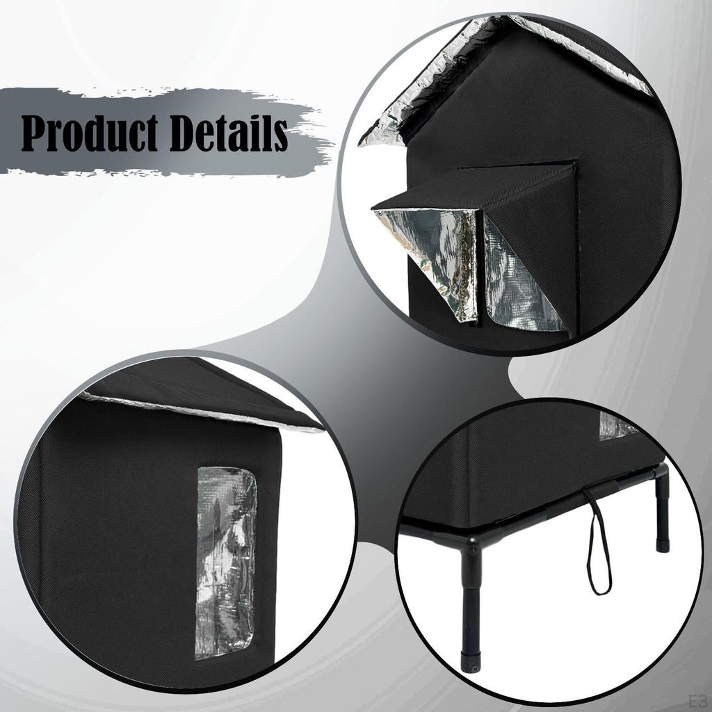 Outdoor Cat House Cats Tent Stray Shelter for Winter Porch Patio