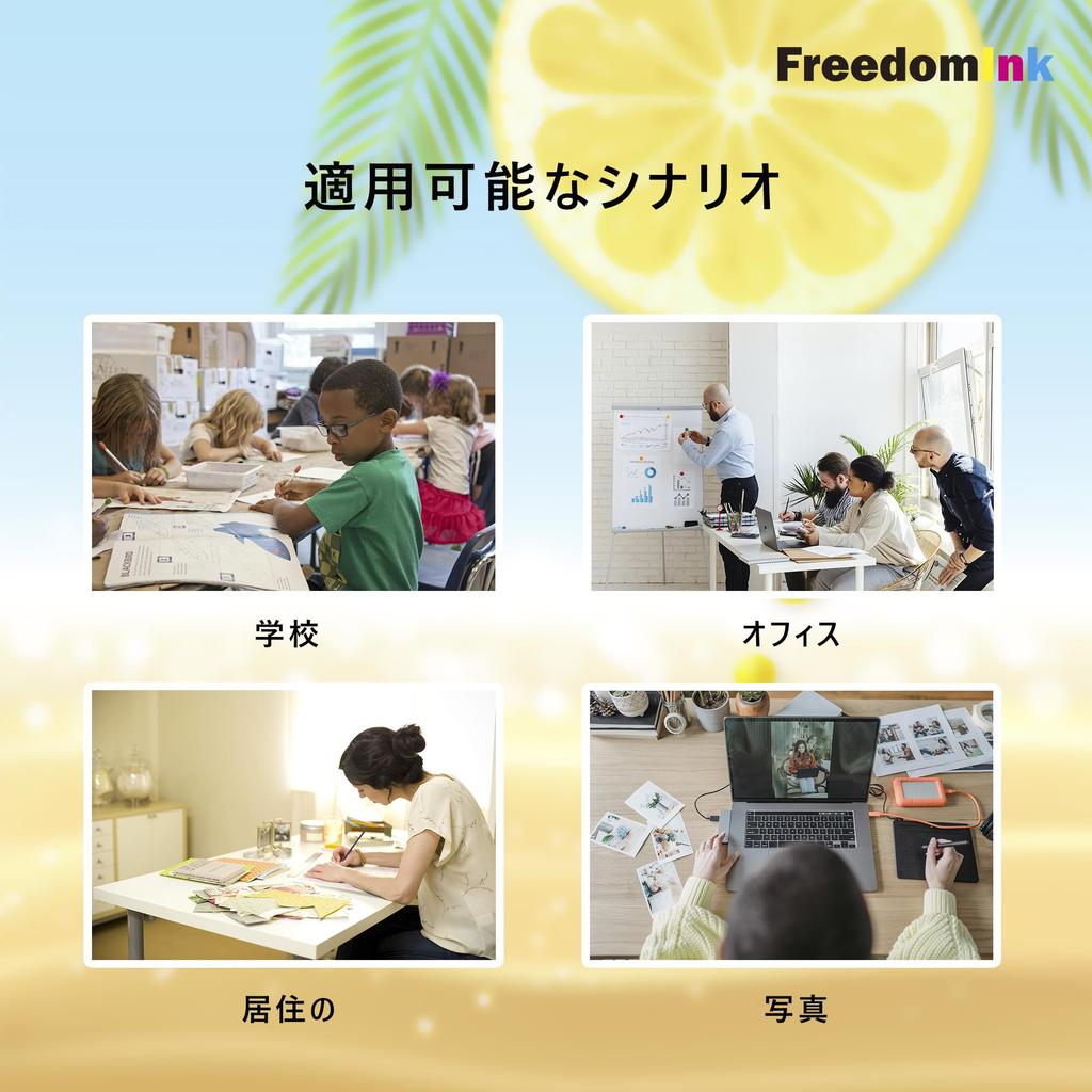 FreedomInk Remanufactured Ink Cartridges for Canon Black of Compatible and iP1700 Features a level individually BC-90 + BC-91 BC-70+BC-71 (Set 2)