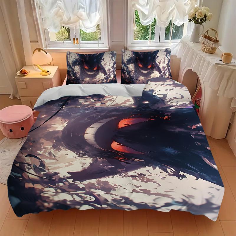 Ethereal Dragon Flight Printed 3pcs Bedding Set Soft Microfiber 1 Duvet Cover And 2 Pillowcases Home Bedroom Decor Xmas Gift K1798