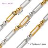 0.5-1 Meter Gold Stainless Steel Large Heavy Oval Chain,Bulk Cable Chains For Jewellery,Handmade DIY Bracelet Necklace Materials