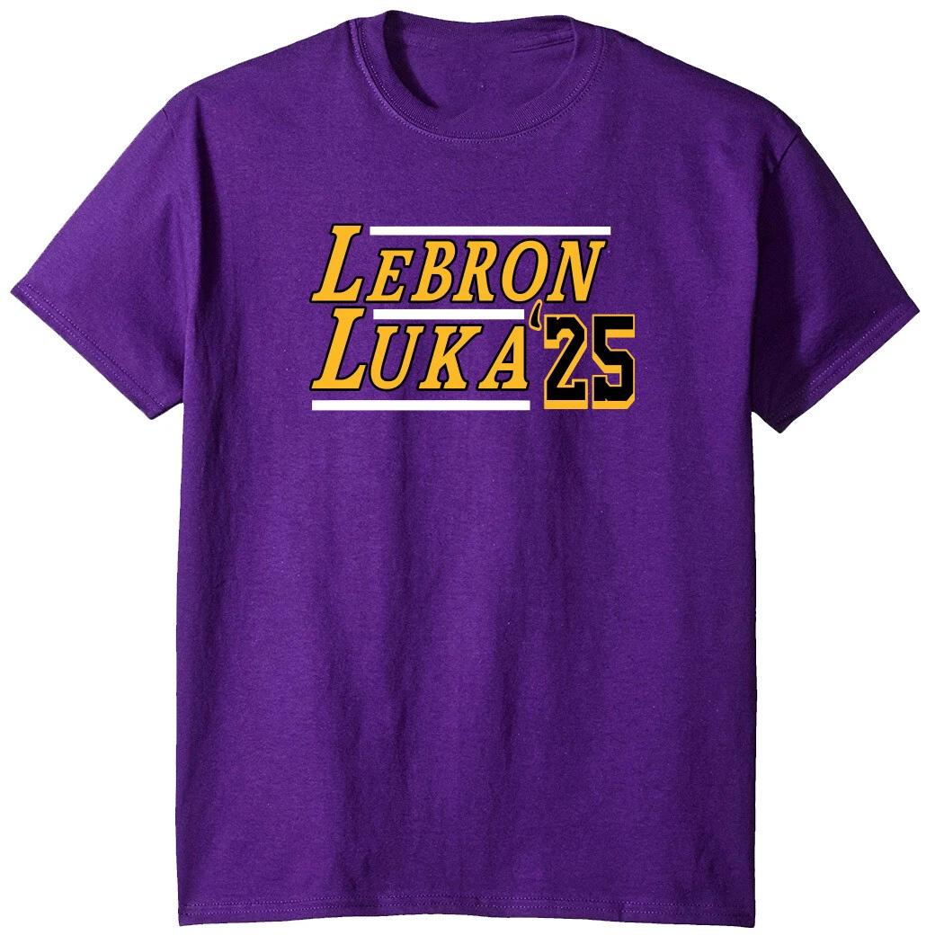 Lebron James Luka Doncic 2025 Shirt T-Shirt L