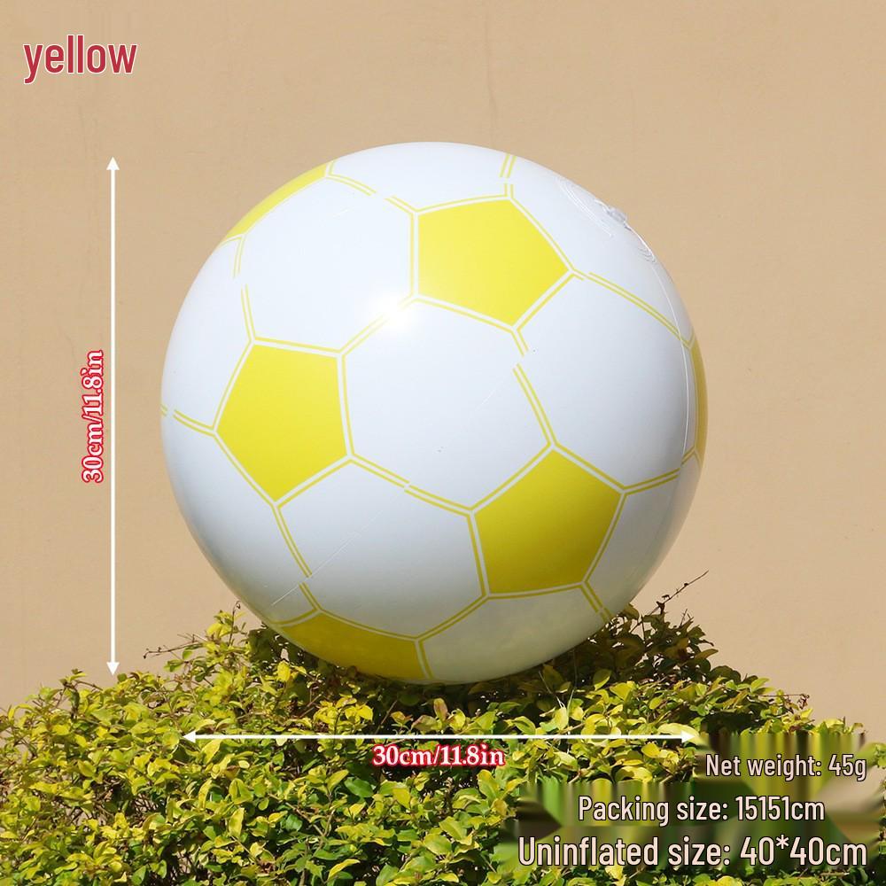 Transparent Glitter Sequin Inflatable Beach Ball - Cross-Border Advertising Balloon