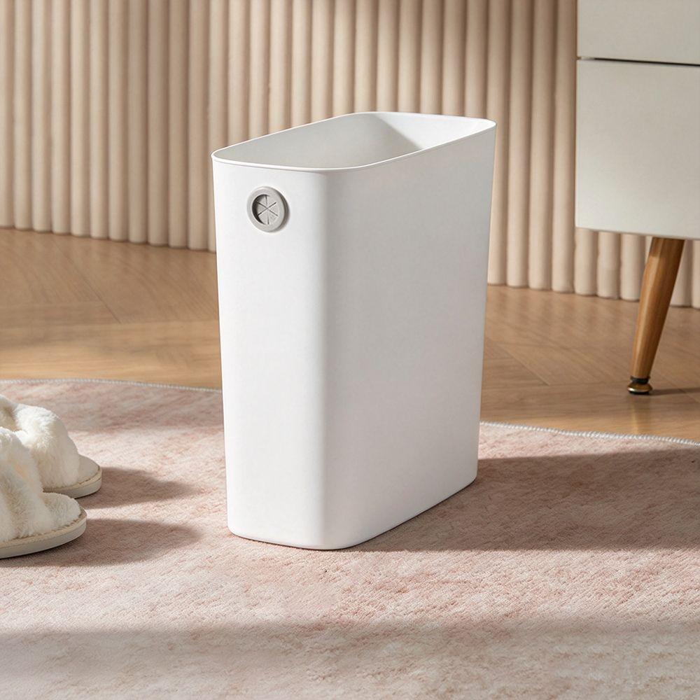 2PCS Without Lid Small Trash Can Holding Hole Indoor Waste Basket Mini Garbage Bin Living Room