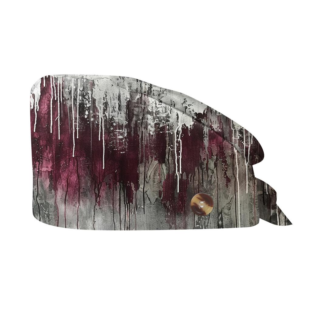 Fashion Halloween Print Work Hat Casual Wash Hat Bag Cap