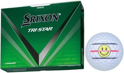 Piłka golfowa Dunlop SRIXON Model 2024 z Linią 1 [Hapiraki_Golf Line] TRI-STAR (Biała dwunastka_Nico-chan)